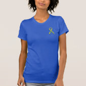 Boston Strong Chrome Style Ribbon-Dekoration T-Shirt (Vorderseite)