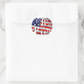 Boston Strong Flag Runder Aufkleber (Tasche)