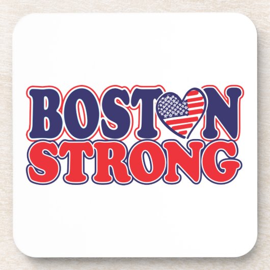 Boston Strong Getränkeuntersetzer (Vorderseite)