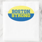 Boston Strong Graphic Style Ovaler Aufkleber (Tasche)