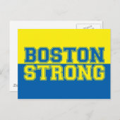 Boston Strong Graphic Style Postkarte (Vorne/Hinten)
