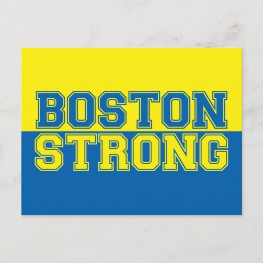 Boston Strong Graphic Style Postkarte (Vorderseite)
