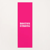 "Boston Strong", heiß rosa Fuchsienblau Yogamatte (Vorderseite)