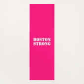 "Boston Strong", heiß rosa Fuchsienblau Yogamatte (Rückseite)