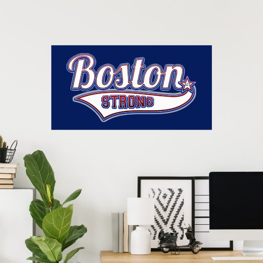 Boston Strong Hockey Style Poster (Heimbüro)