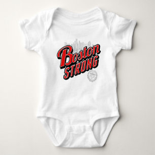 Boston Strong in Rot und Blau Baby Strampler