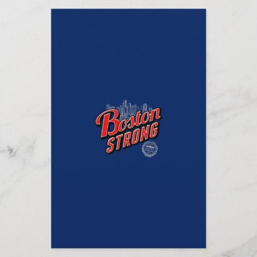 Boston Strong in Rot und Blau Briefpapier (Vorderseite)