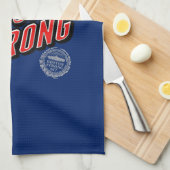 Boston Strong in Rot und Blau Handtuch (Viertel Falte)
