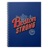 Boston Strong in Rot und Blau Notizblock (Vorderseite)