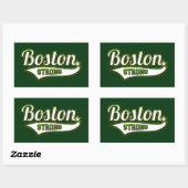 Boston Strong Irish GREEN Rechteckiger Aufkleber (Blatt)
