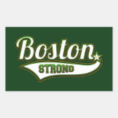 Boston Strong Irish GREEN Rechteckiger Aufkleber (Vorderseite)