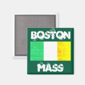 Boston Strong Irish Pride – Irish Flag Boston MA Magnet (Vorderseite/Rückseite)