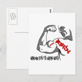 Boston Strong Muscle Postkarte (Vorne/Hinten)