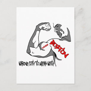 Boston Strong Muscle Postkarte