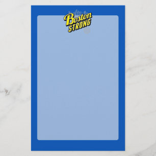 Boston Strong on a Blue Decor Briefpapier