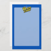 Boston Strong on a Blue Decor Briefpapier (Vorne/Hinten)