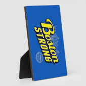 Boston Strong on a Blue Decor Fotoplatte (Seite)