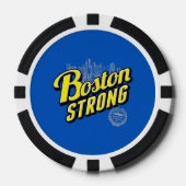 Boston Strong on a Blue Decor Pokerchips (Vorderseite)