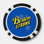 Boston Strong on a Blue Decor Pokerchips (Rückseite)