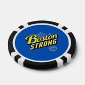 Boston Strong on a Blue Decor Pokerchips (Einzeln)