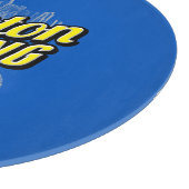 Boston Strong on a Blue Decor Schneidebrett (Ecke)