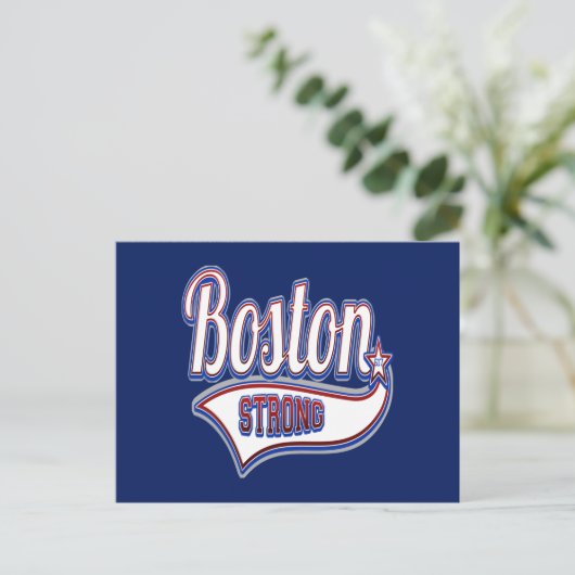 Boston Strong Postkarte (Stehend Vorderseite)