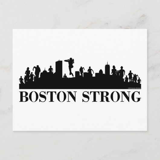 Boston Strong Pride Postkarte (Vorderseite)