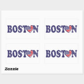 Boston Strong Rechteckiger Aufkleber (Blatt)
