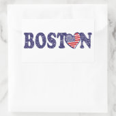 Boston Strong Rechteckiger Aufkleber (Tasche)