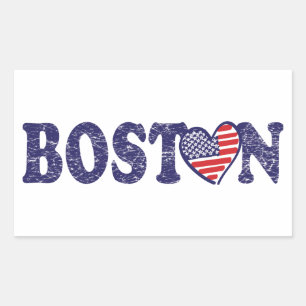 Boston Strong Rechteckiger Aufkleber