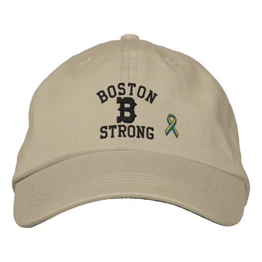 Boston Strong Ribbon Edition Bestickte Kappe (Vorderseite)