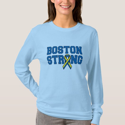 BOSTON STRONG Ribbon T-Shirt (Vorderseite)