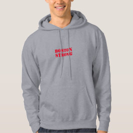 "Boston Strong" rote Buchstaben Hoodie Sweatshirt