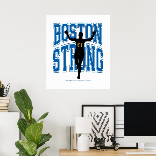 Boston Strong Runner Poster (Heimbüro)