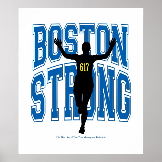 Boston Strong Runner Poster (Vorne)