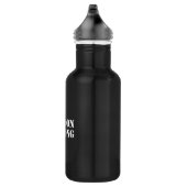 "Boston Strong" schwarz Edelstahlflasche (Rechts)