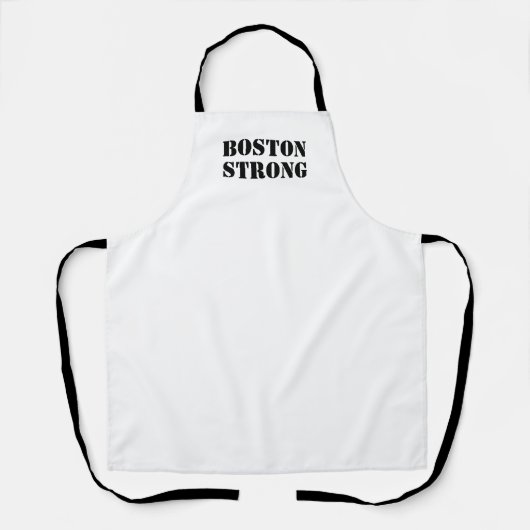 "Boston Strong" schwarz Schürze (Vorderseite)