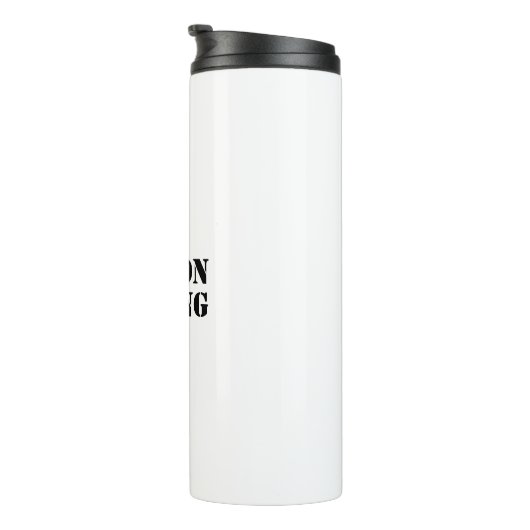 "Boston Strong" schwarz Thermosbecher (Nach rechts gedreht)