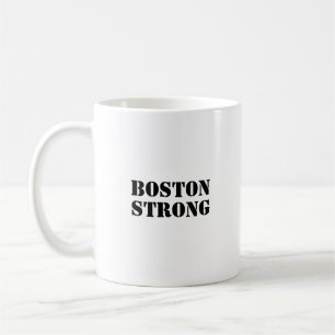 "Boston Strong"-Schwarz-weiß Kaffeetasse