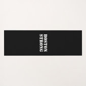"Boston Strong" schwarz Yogamatte (Rückseite (Horizontal))