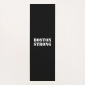 "Boston Strong" schwarz Yogamatte (Rückseite)