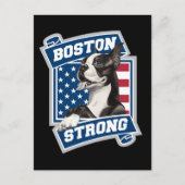 BOSTON STRONG TERRIER POSTKARTE (Vorderseite)