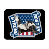 BOSTON STRONG TERRIER WAPPEN MAGNET (Horizontal)