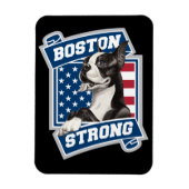 BOSTON STRONG TERRIER WAPPEN MAGNET (Vertikal)