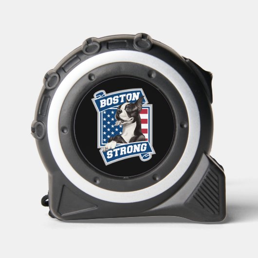 BOSTON STRONG TERRIER WAPPEN MAßBAND (Vorderseite)