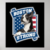 BOSTON STRONG TERRIER WAPPEN POSTER (Vorne)