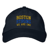 Boston Strong We Are One Embroidered Cap Bestickte Kappe (Vorderseite)