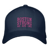 Boston Strong We are one Stickkasten Bestickte Kappe (Vorderseite)