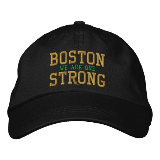 Boston Strong We are one Stickkasten Bestickte Kappe (Vorderseite)