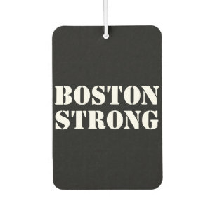 "Boston Strong" weißes schwarzes Auto Autolufterfrischer